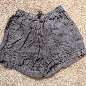 Max Studio Charcoal Women's Linen Shorts